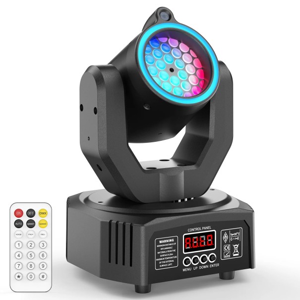 Mini LED-valo liikkuvalla päällä 30 W RGB LED vihreä laserdiodi ABS alumiinijäähdytin musta näyttövalo DJ-juhliin 1