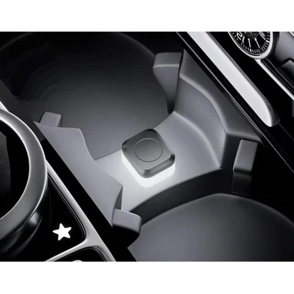 Mini luz LED USB para ambiente de coche, iluminación interior colorida, luz nocturna portátil, decoración del vehículo blanco