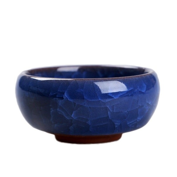 Mini maceta de cerámica azul oscuro