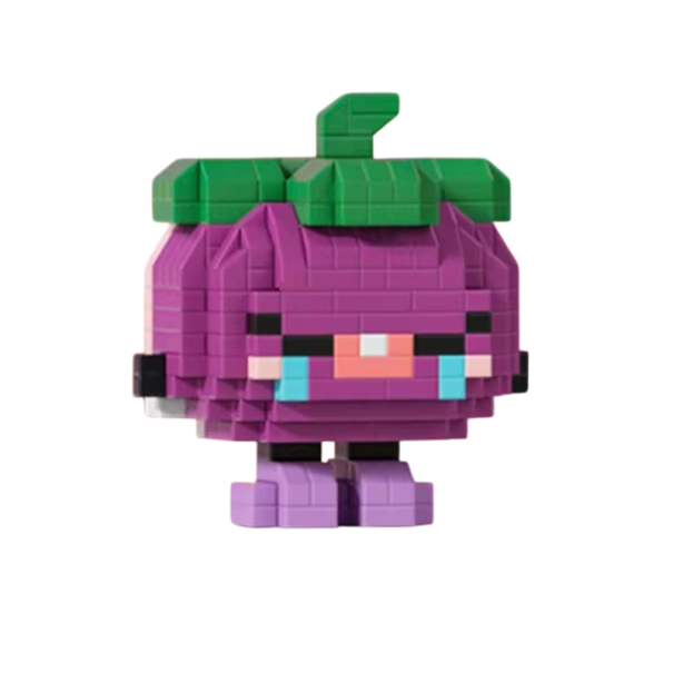 Mini Mangostão 6 x 5,2 x 6,08 cm 321 peças Micro 3D DIY blocos Fruta Saborosa Modelo Criativo Brinquedo Decorativo para crianças a partir dos 8 anos 1