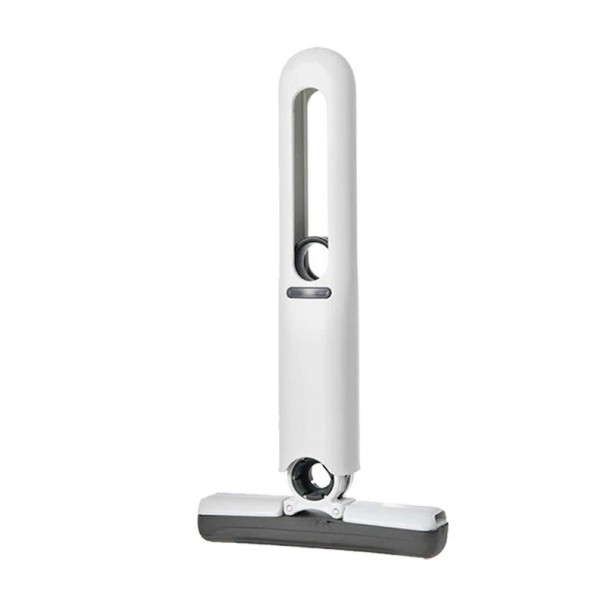 Mini mop s automatickým žmýkaním 29,5 x 15,5 cm Biely mop s hubkou hlavicou na podlahy okná a pracovné dosky 1