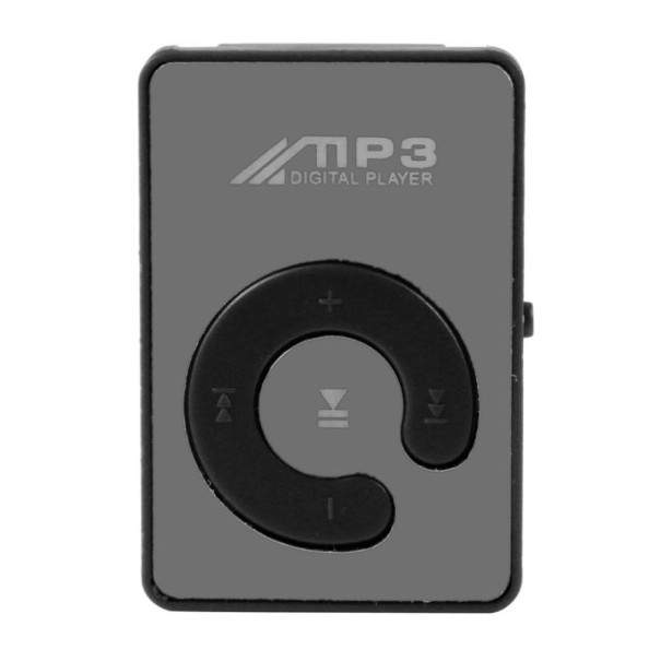 Mini MP3 prehrávač na počúvanie hudby čierna