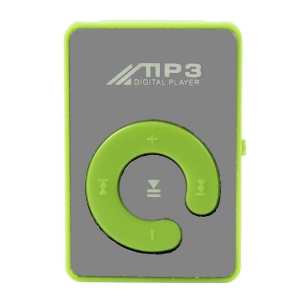 Mini MP3 prehrávač na počúvanie hudby zelená