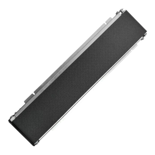 Mini nastro di trasporto 24V con motore e adattatore di alimentazione 460 mm, telaio in acciaio inossidabile, cinghia PU nera, per distributori automatici e automazione 1