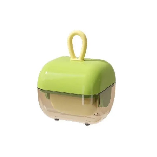 Mini nettoyeur à peluches et poils lavable 6 x 4,3 cm Rouleau réutilisable avec une poignée Nettoyeur portable léger pour poche ou sac à main vert