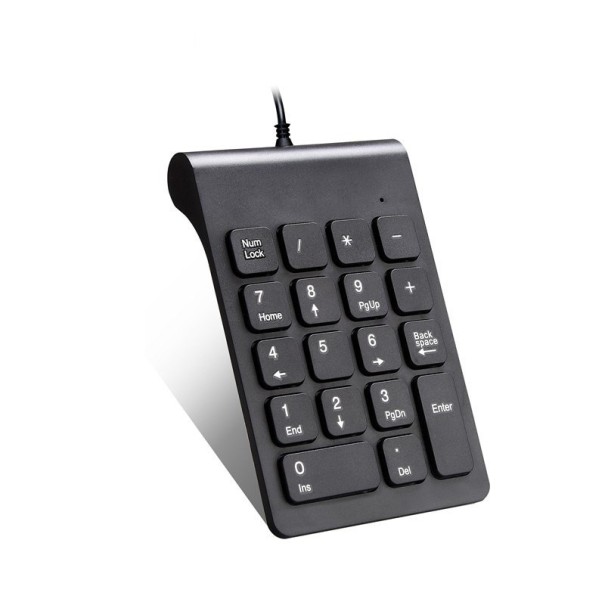 Mini numerisk tastatur sort