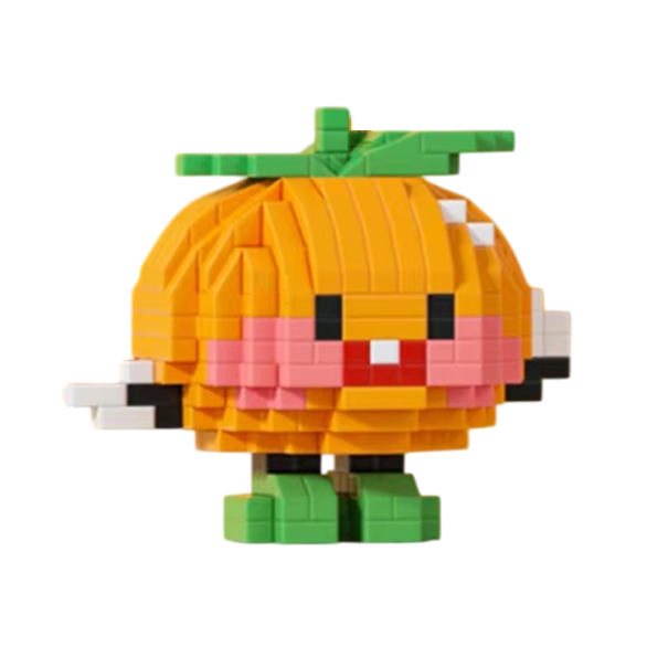 Mini Orange Building Set 7.2 x 4.8 x 6.08 cm 367 pcs Micro 3D DIY Blocks Delicious Fruit Creative Model Decorative Toy for Children Aged 8 and Above 1