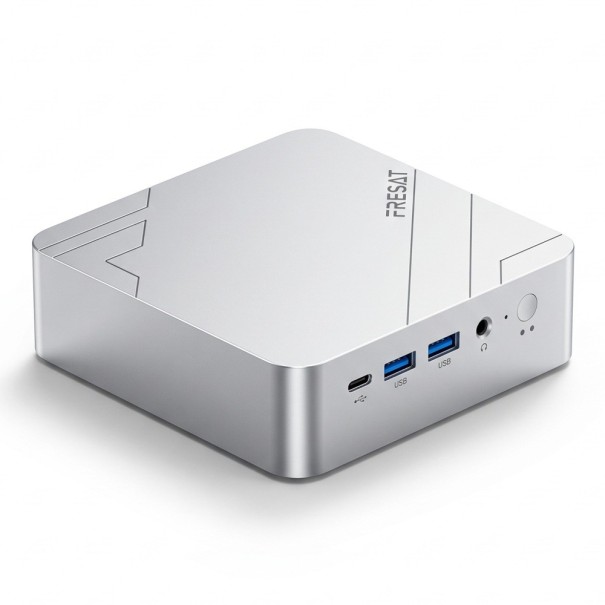 Mini PC Firebat F1 P AMD Ryzen 7 H 255 DDR5 16 GB or 24 GB SSD 512 GB or 1 TB Windows 11 Pro Wi-Fi 6 USB 4.0 Silver Gaming Computer 1