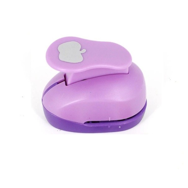 Mini perforatrice per carta a forma di mela Perforatrice che crea motivi a forma di mela sulla carta Fustellatrice per carta per bambini Perforatrice per bambini con mele 5 x 4,5 x 3 cm 1