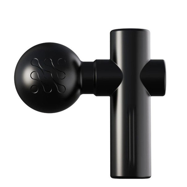 Mini pistola de massagem, compacta e portátil, massageador, 6 modos de velocidade, carregamento USB, funcionamento silencioso, alívio eficaz preto