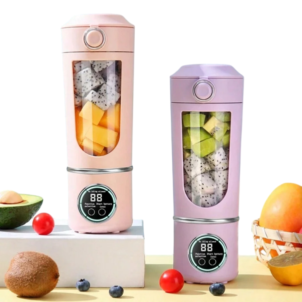 Mini Portable Blender 700ml 15000rpm USB-C Power 12 Rostfria stålblad Smoothie Blender Reseblender 1500mAh batteri