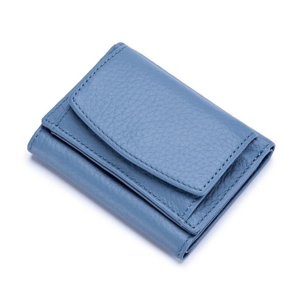 Mini portofel de piele pentru femei M210 albastru