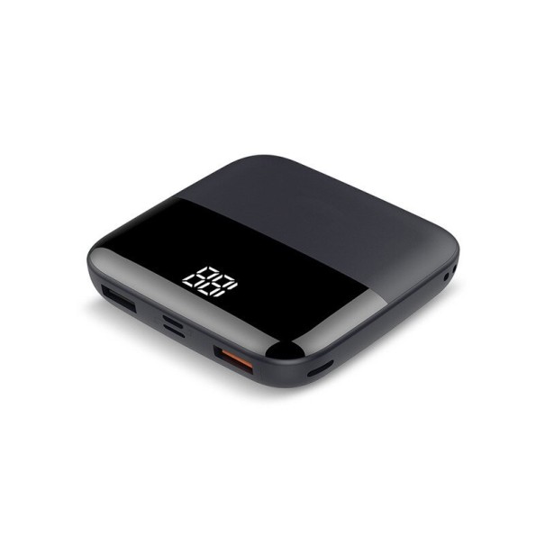 Mini PowerBank s displejom 10000 mAh čierna