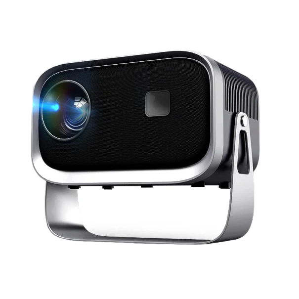 Mini proiettore LED Cinema domestico portatile Proiettore compatto con WiFi Lettore domestico Android 4K rotazione 360° 17,5 x 15 x 10,5 cm 1