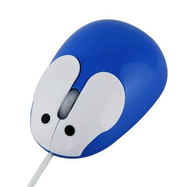Mini ratón óptico azul