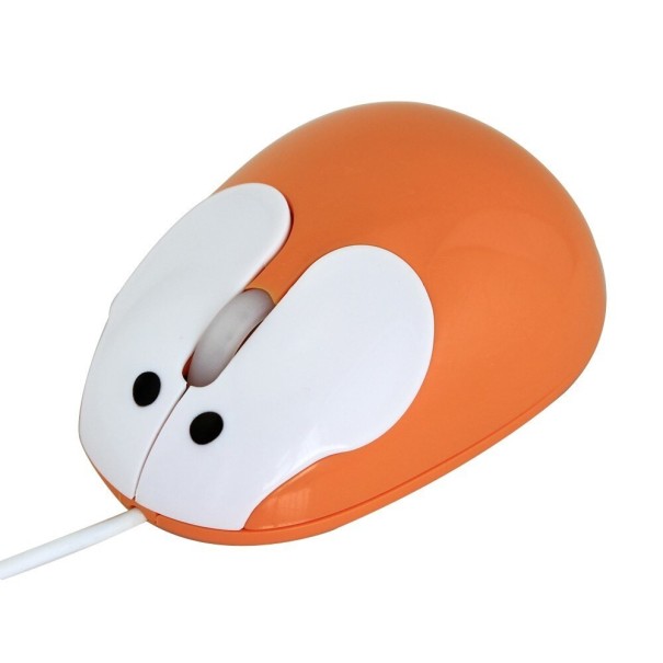 Mini ratón óptico naranja