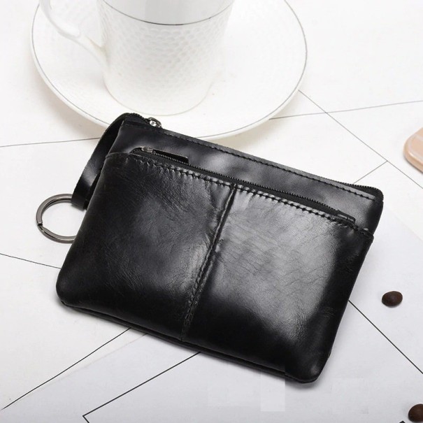 Mini-Reisebrieftasche für Damen schwarz