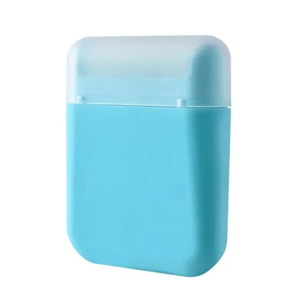 Mini removedor de pelos e bolinhas portátil 7,5 x 6 cm Rolo de plástico para roupa Roupa Têxtil Fácil de limpar Prático azul