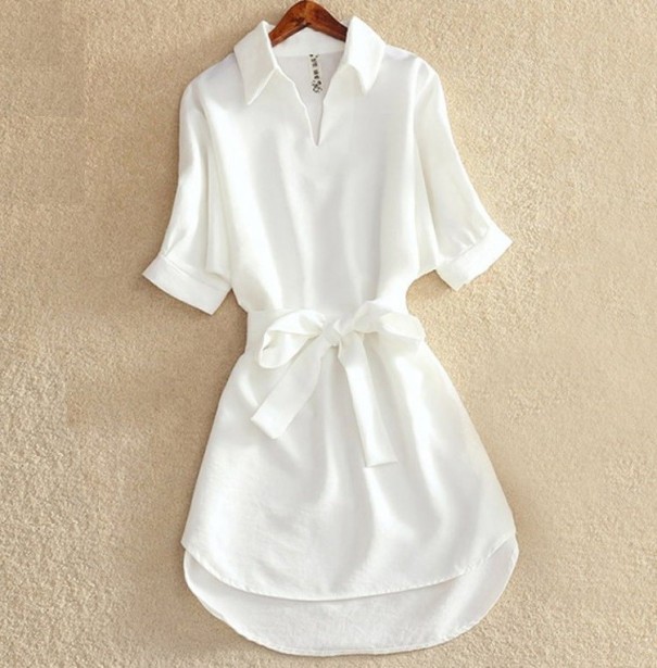 Mini robes Ronda unies blanc S