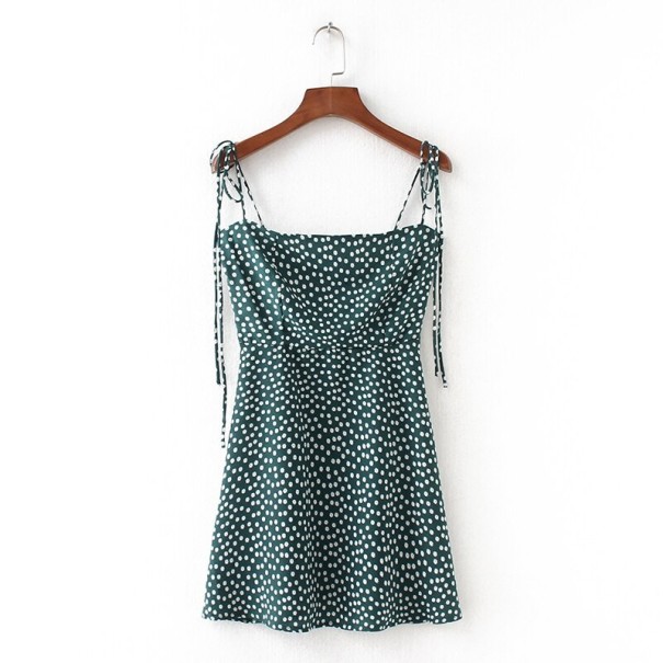 Mini rochie romantica verde M