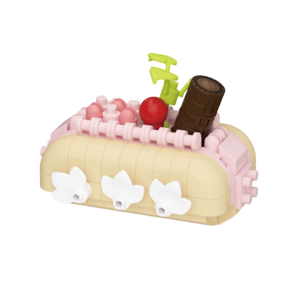 Mini-Rolade 5 x 4 x 3,6 cm 184 Stück 3D-Bausatz süße Rolade Mikroziegel Kreativbausteine für Kinder ab 8 Jahren und Erwachsene 1