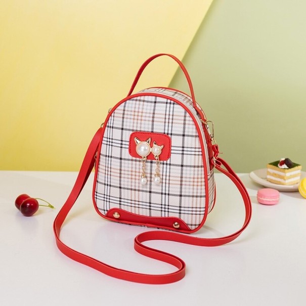 Mini rucsac de damă E772 roșu