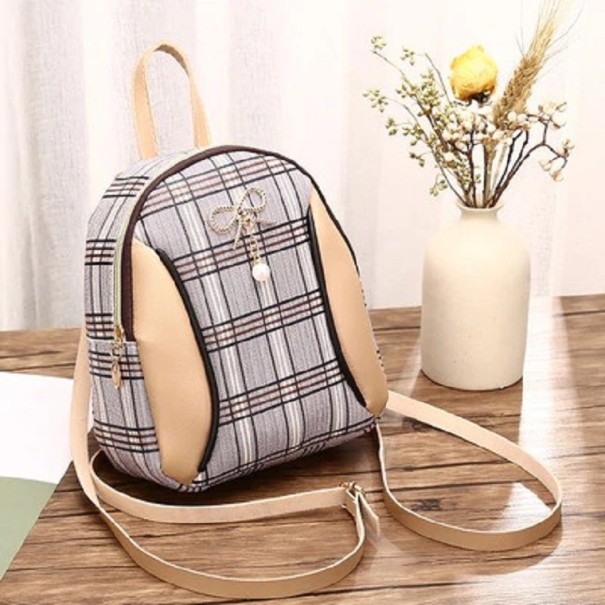 Mini-rugzak voor dames E649 beige