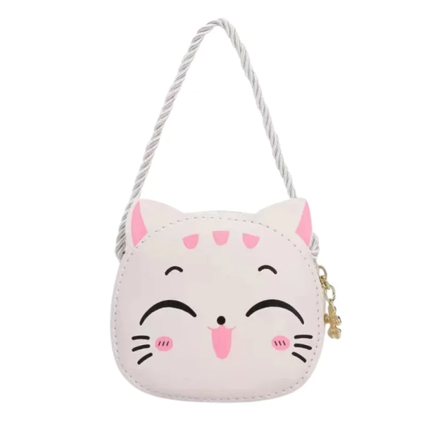 Mini sac bandoulière enfant 10 x 12 x 4 cm Sac à main thème chat Sac mignon pour enfants Petit sac zippé Accessoire fille 1
