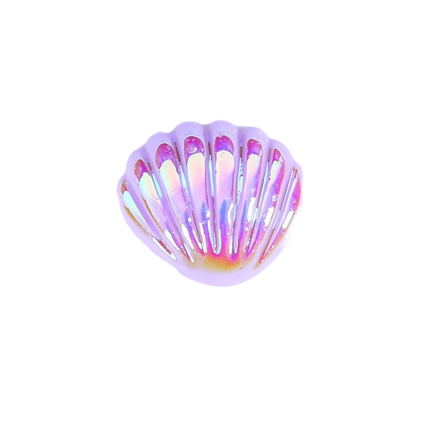 Mini schelpdecoratie paars
