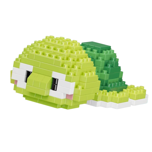 Mini set de construcție Țestoasă 5,2 x 9 x 3,2 cm Lumea oceanică blocuri de particule Jucărie educativă creativă pentru copii Model mic de animal 1