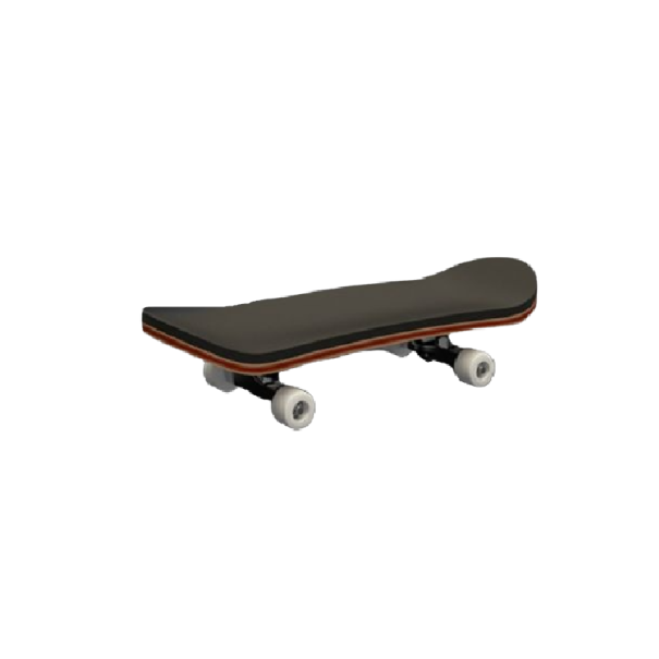Mini-skateboard P3749 hvid