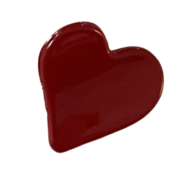 Mini skripec da donna a forma di cuore Rosso fermaglio per capelli Skripec romantico piccolo per rapida raccolta dei capelli Accessorio stiloso 1