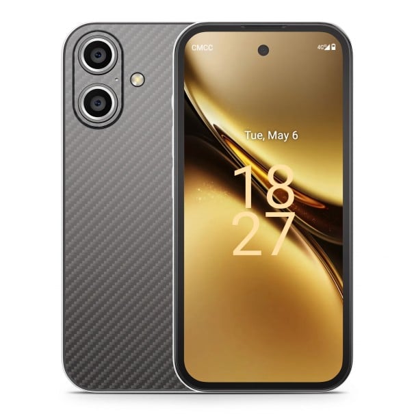Mini smartphone 4 GB RAM și 64 GB ROM Ecran de 3,58 inch Rețea 4G Dual SIM Cameră de 8 Mpx Negru cu model de carbon Telefon mic de buzunar 1