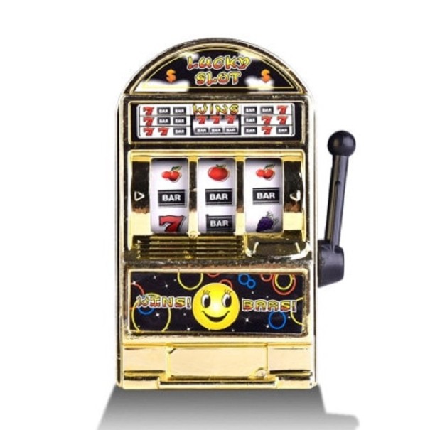 Mini-Spielautomat golden