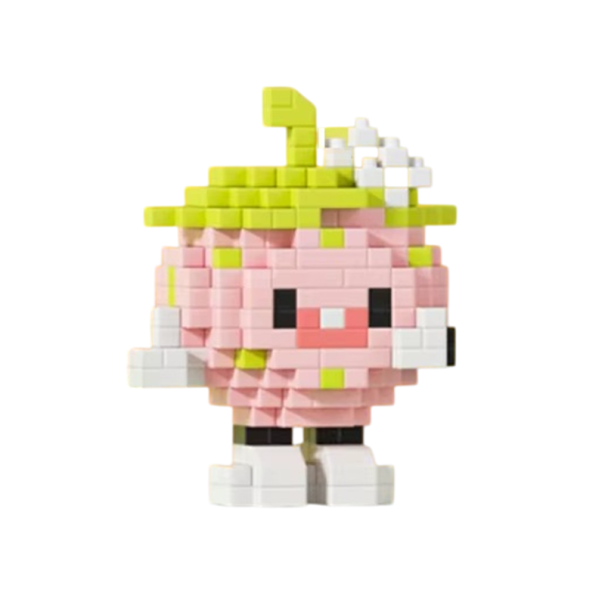 Mini Strawberry Building Set 5.6 x 4.4 x 6.72 cm 273 pcs Micro 3D DIY Bricks Delicious Fruit Creative Building Toy for Children Aged 8 and Above Decorative Model 1