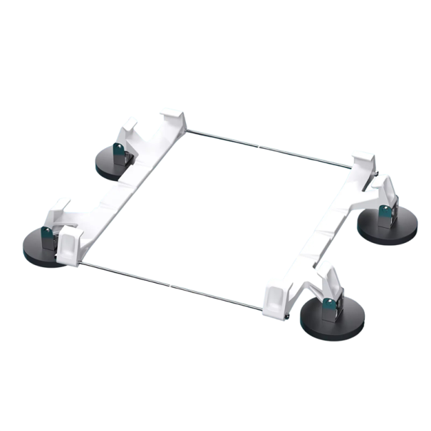 Mini střešní držák magnetická rychloupínací sada se 4 magnety 36 x 29 cm magnet 6,5 cm bílý na satelitní anténu Starlink na střechu auta 1