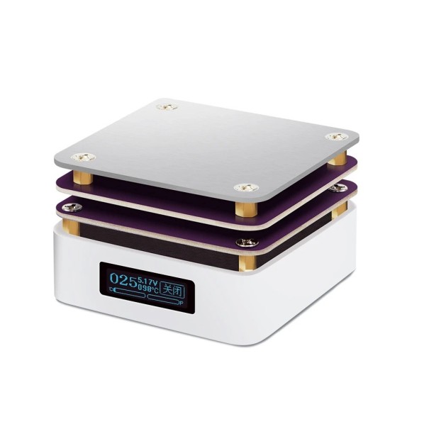 Mini table de chauffage réglable 65W avec température constante carte de soudure USB-C écran numérique outils de réparation 55x55x35mm 1