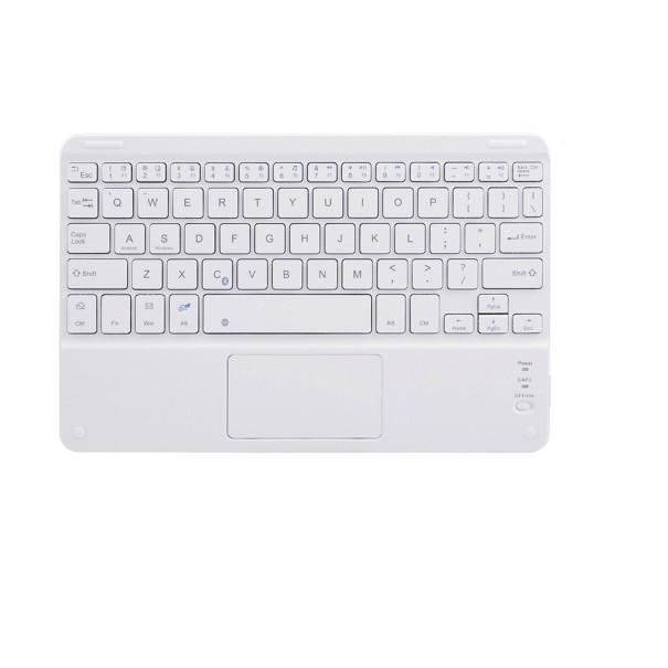 Mini tastatură cu touchpad alb 2