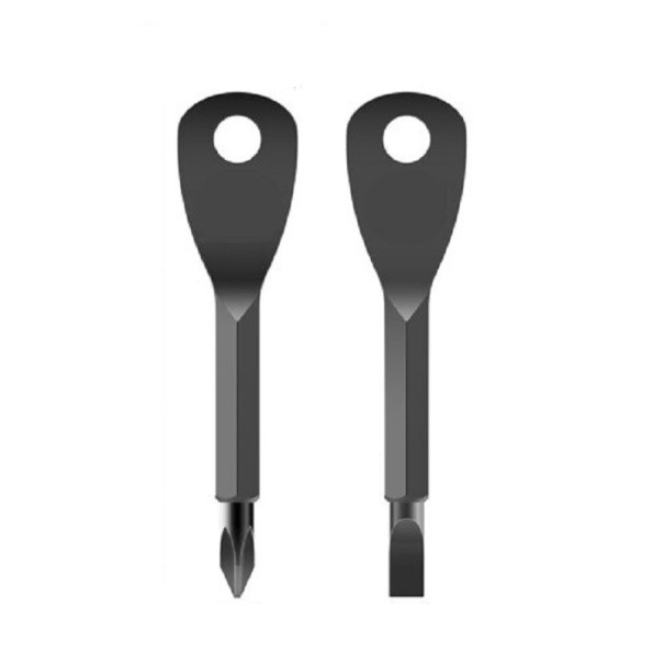 Mini tournevis de clés 2 pcs noir