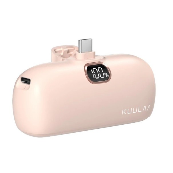 Mini trådlös powerbank USB-C 5000 mAh