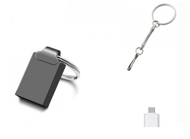 Mini USB flash disk 2.0 tmavo sivá 64GB