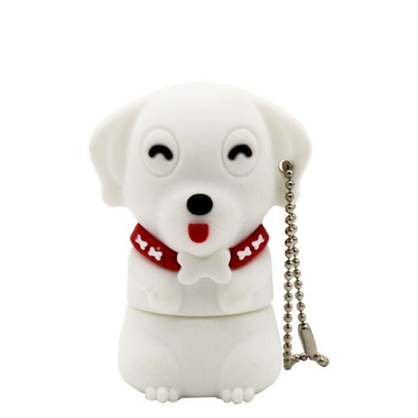 Mini USB flash disk pes biela 32GB