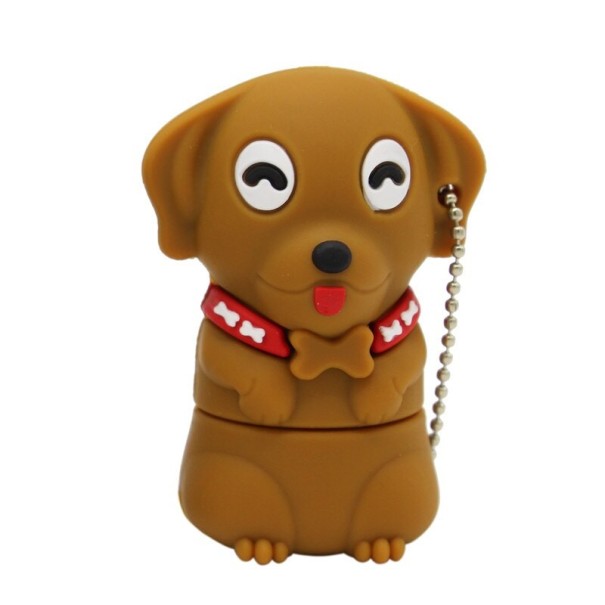 Mini USB flash drive câine maro 16GB
