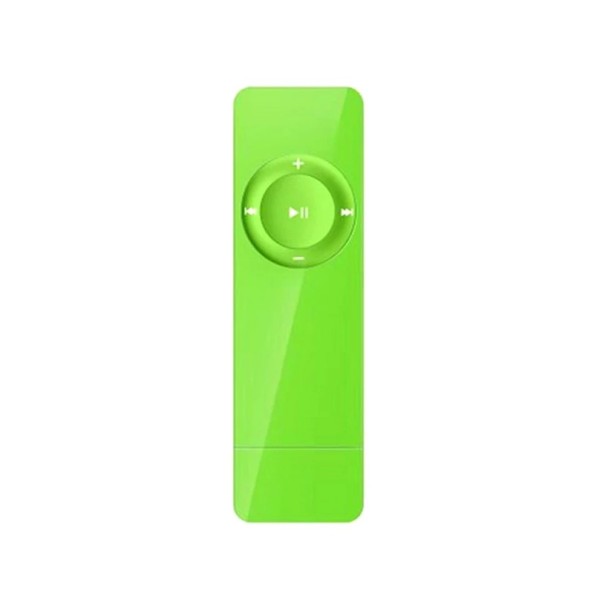 Mini-USB-MP3-soitin, jossa microSD-tuki jopa 16 Gt:lle Kannettava musiikkisoitin, jossa USB 2.0 -lataus tietokoneesta Värikäs ja kompakti muotoilu vihreä