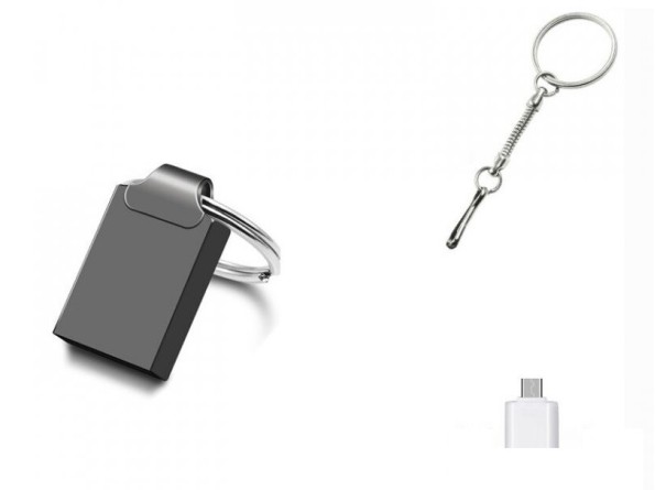 Mini USB-muistitikku 2.0 tummanharmaa 4GB