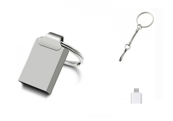 Mini USB-stick 2.0 zilver 32GB
