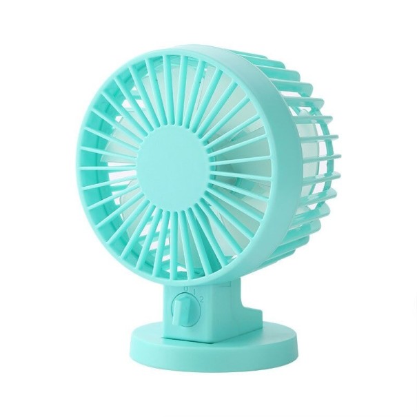 Mini ventilador de mesa azul claro