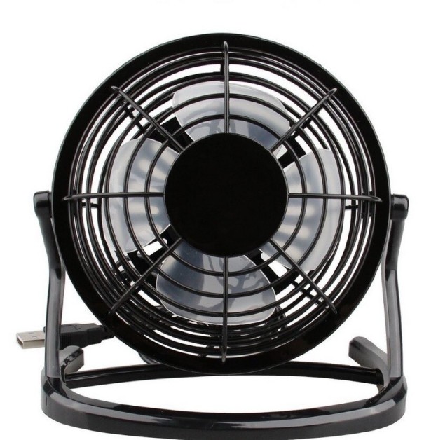 Mini ventilatore USB nero