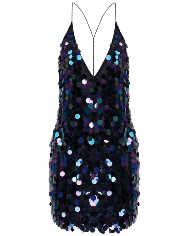Mini vestido sexy con lentejuelas L
