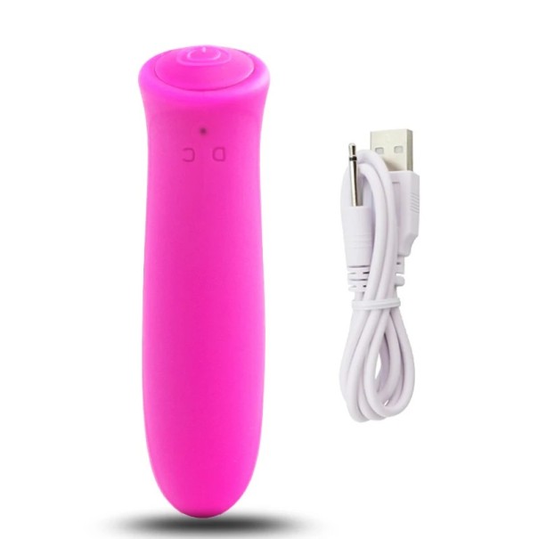 Mini vibrator compact din silicon, ambalat discret și ușor de transportat, ideal pentru utilizare convenabilă oriunde roz